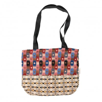 HAND MADE DHAKA FABRIC SMALL TOTE BAG 1CT